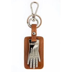 Dents Dents Glove Keyring With Gift Box In Cognac/shiny Nickel Size One