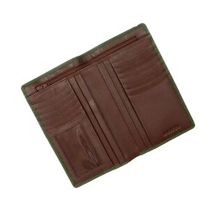 Dents UK Dents Smooth Nappa Leather Jacket Wallet With Rfid Blocking Technology In Olive/english Tan Size One