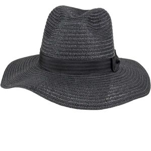 Dents Women's Paper Straw Fedora In Black Size One