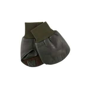 Dents Leather Shooting Mitts In Olive Size L