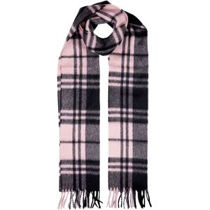 Dents Check Cashmere Scarf With Gift Box In Blush Size One