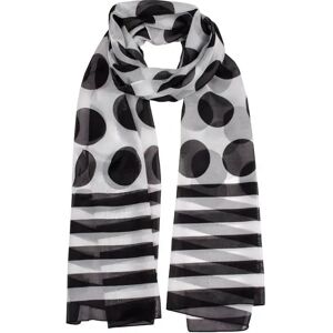 Dents Women's Spots & Stripes Scarf In Black/white Size One