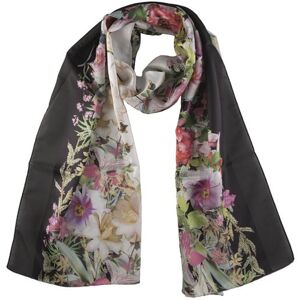 Dents Women's Floral Print Scarf In Black Size One