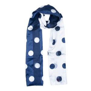 Dents Women's Large Spot Print Scarf In Navy Size One