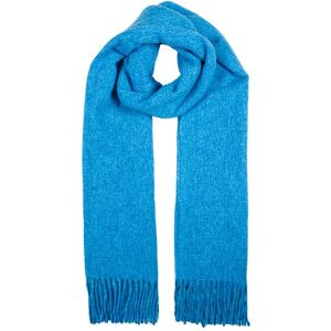 Dents Women's Plain Tweed Effect Cosy Scarf In Blue Size One