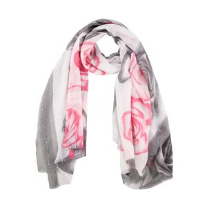 Dents Women's Rose & Lily Print Scarf In Pink Size One