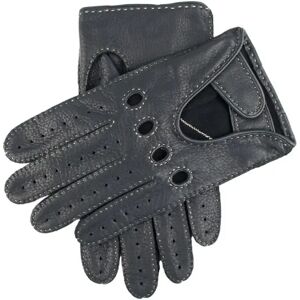 Dents Men's Deerskin Leather Driving Gloves In Navy Size S