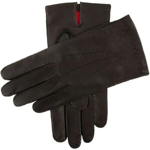 Dents Men's Handsewn Silk Lined Leather Gloves In Brown Size 8