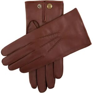 Dents Men's Red Cashmere Lined Leather Gloves In Eng Tan Size S