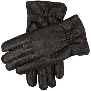 Dents Men's Handsewn Cashmere Lined Deerskin Leather Gloves In Black Size S