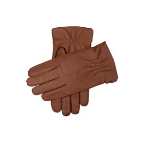Dents Men's Handsewn Cashmere Lined Deerskin Leather Gloves In Havana Size S