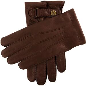 Dents Men's Handsewn Cashmere Lined Deerskin Leather Gloves In Bark Size 8. 5