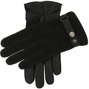 Dents Men's Wool Lined Nubuck & Leather Gloves In Black Size Xl