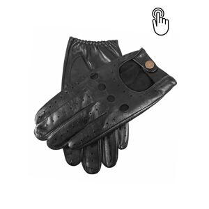 Dents Men's Touchscreen Leather Driving Gloves In Black Size S