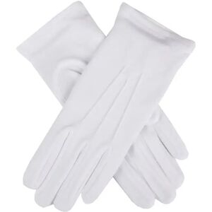 Dents Women's Cotton Gloves In White Size Xl