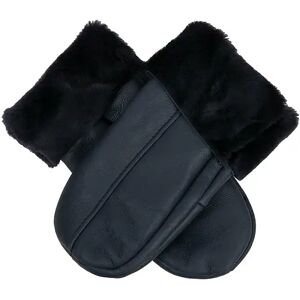 Dents Women's Sheepskin Mittens In Navy Size S