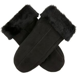 Dents Women's Sheepskin Mittens In Black Size S