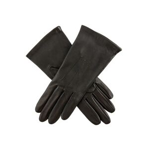 Dents Women's Silk Lined Leather Gloves In Black Size 6. 5