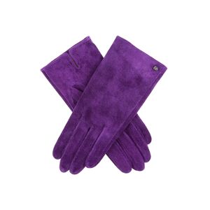 Dents Women's Suede Gloves In Amethyst Size S