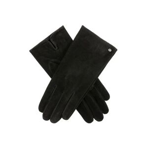 Dents Women's Suede Gloves In Black Size L
