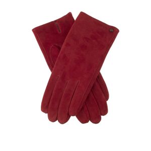Dents Women's Suede Gloves In Berry Size S
