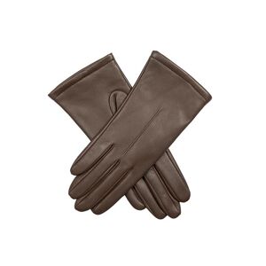 Dents Women's Single Point Leather Gloves In Chestnut Size M