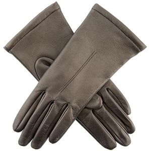 Dents Women's Single Point Leather Gloves In Pewter Size M