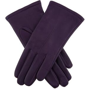 Dents Women's Single Point Leather Gloves In Violet Size S