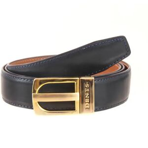 Dents Men's Reversible Leather Belt In Navy/tan Size Xxl