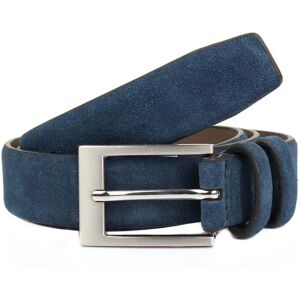 Dents Men's Suede Belt In Navy Size S