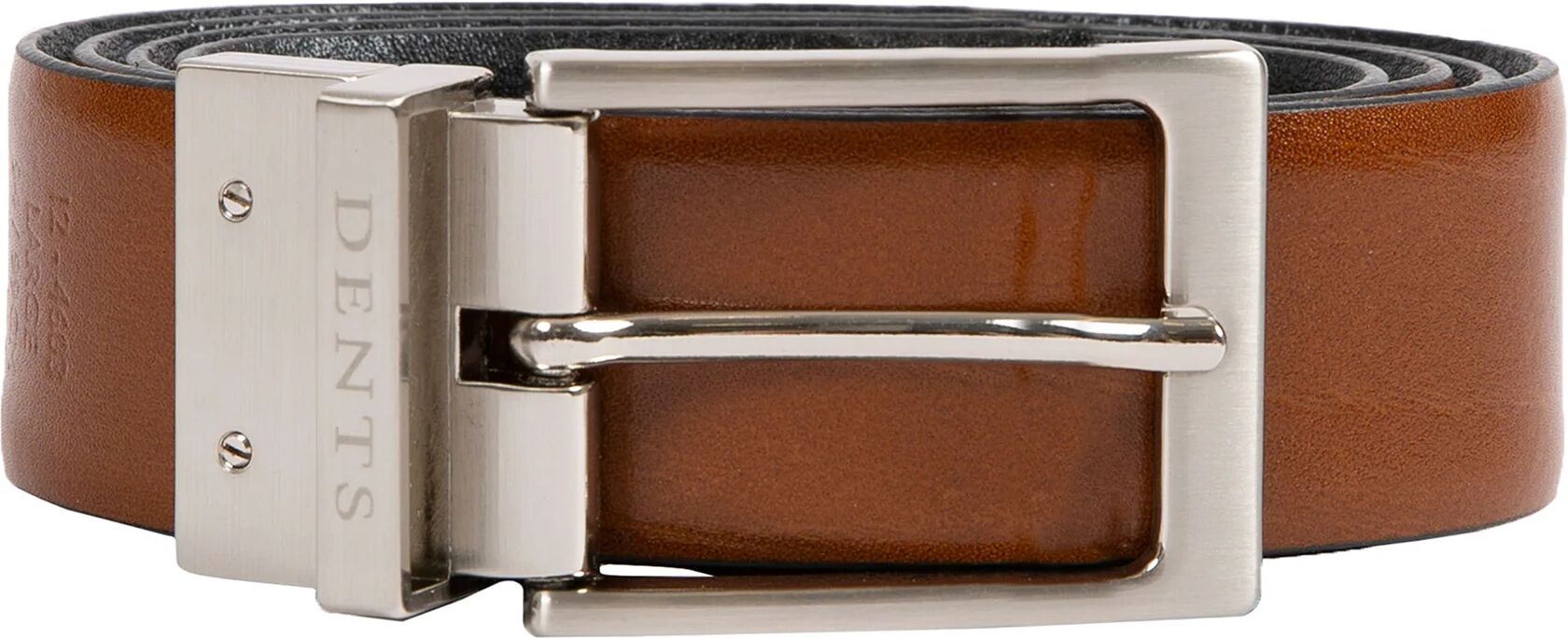 Dents UK Dents Men'S Reversible Feather Edge Leather Belt In Black/tan Size M