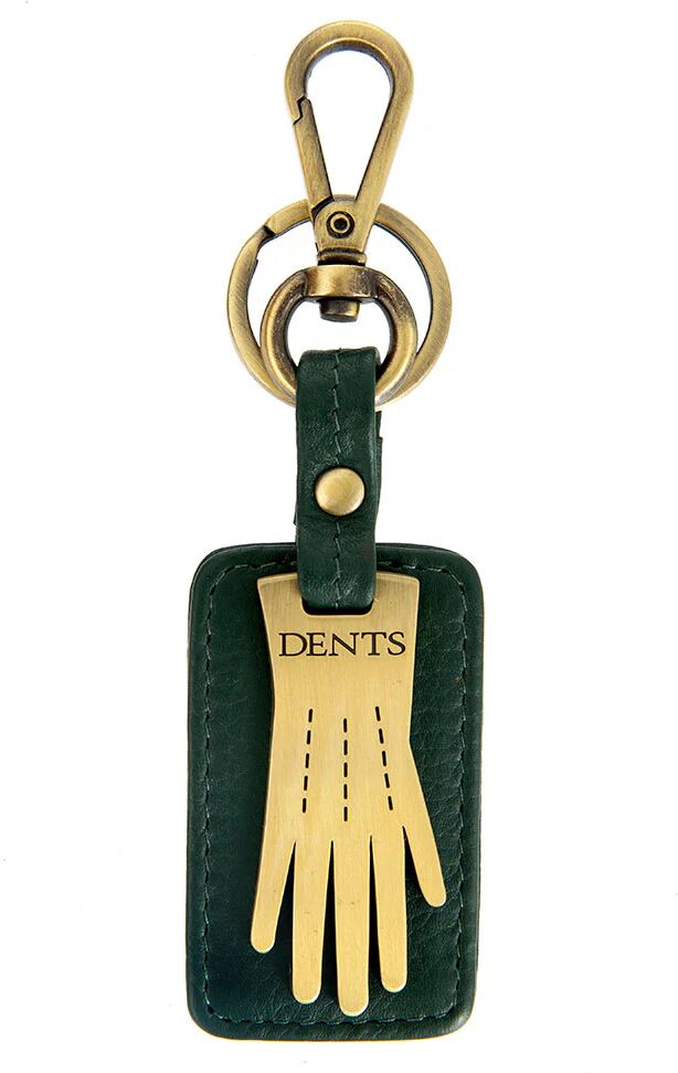 Dents Dents Glove Keyring With Gift Box In Bottle Green/antique Brass Size One