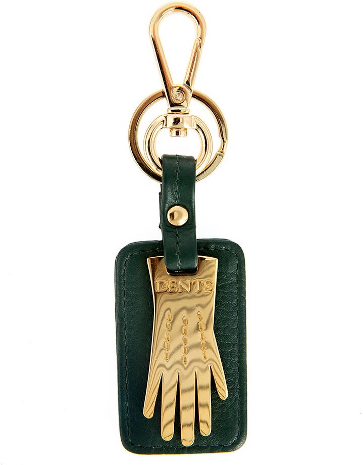 Dents Dents Glove Keyring With Gift Box In Bottle Green/gold Size One