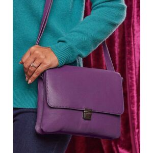 Purple Leather Shoulder Bag   Budburst Moshulu