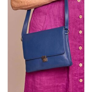 Blue Leather Shoulder Bag   Budburst Moshulu