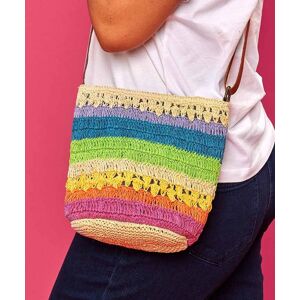 Multi Stripe Jute Crossbody Bag   Caldecotte Moshulu