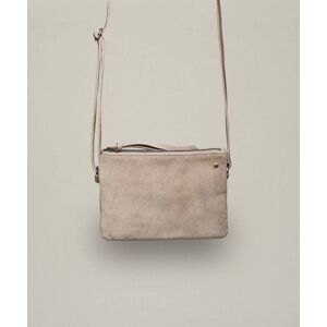 Grey Suede Shoulder Bag   Malham Moshulu