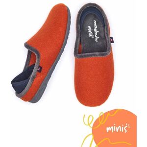 Brown Kid's Colourful Felt Slippers   Size Kids 12   Mini Matmi Moshulu - Kids 12