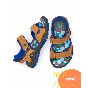 Brown Kid's Nubuck Adventure Sandals   Size 2   Sliding Moshulu - 2