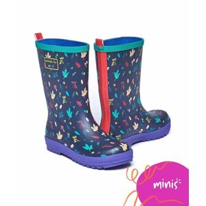 Blue Kid's Patterned Welly Boots   Size 2   Nemo Moshulu - 2
