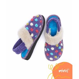 Purple Kid's Spotty Mule Slippers   Size Kids 10   Mini Malia Moshulu - Kids 10