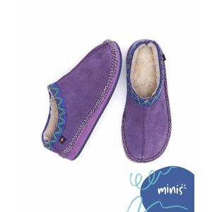 Purple Kid's Turkish Mule Slippers   Size Kids 10   Mini Alaska Moshulu - Kids 10