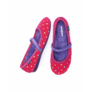 Pink Mini-Spot Ballet Slippers   Size 6.5   Caramel Moshulu - 6.5