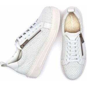 White Flatform Zip Trainers Women's   Size 9   Dawlish Moshulu - 9