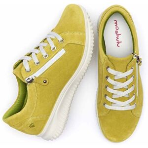 Lime Green Suede Active Trainer With Zip Women's   Size 4   Kolari Moshulu - 4