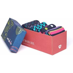 Multi Ladies' Patterned Sock Box   Siesta Sock Box Moshulu