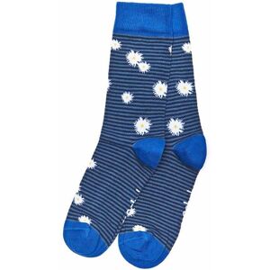 Blue Ladies Daisy Print Ankle Socks   Kenai Moshulu