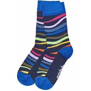 Multi Ladies Ripple Ankle Socks   Keem Moshulu