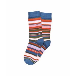 Multi Ladies' Stripy Ankle Socks   Rocky Road 2 Moshulu