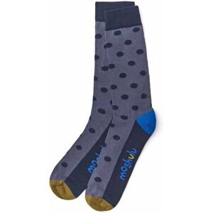 Grey Mens Bamboo Spotty Socks   Holly Moshulu